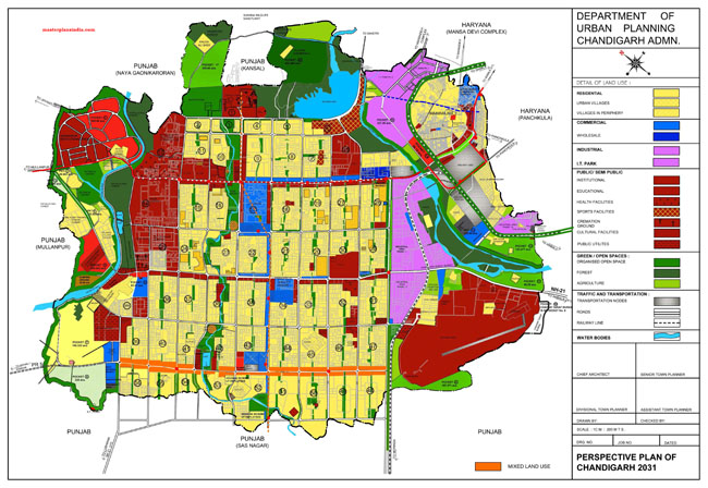 Chandigarh Master Development Plan 2031 Map