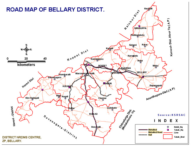 Bellary Raod Network Map 