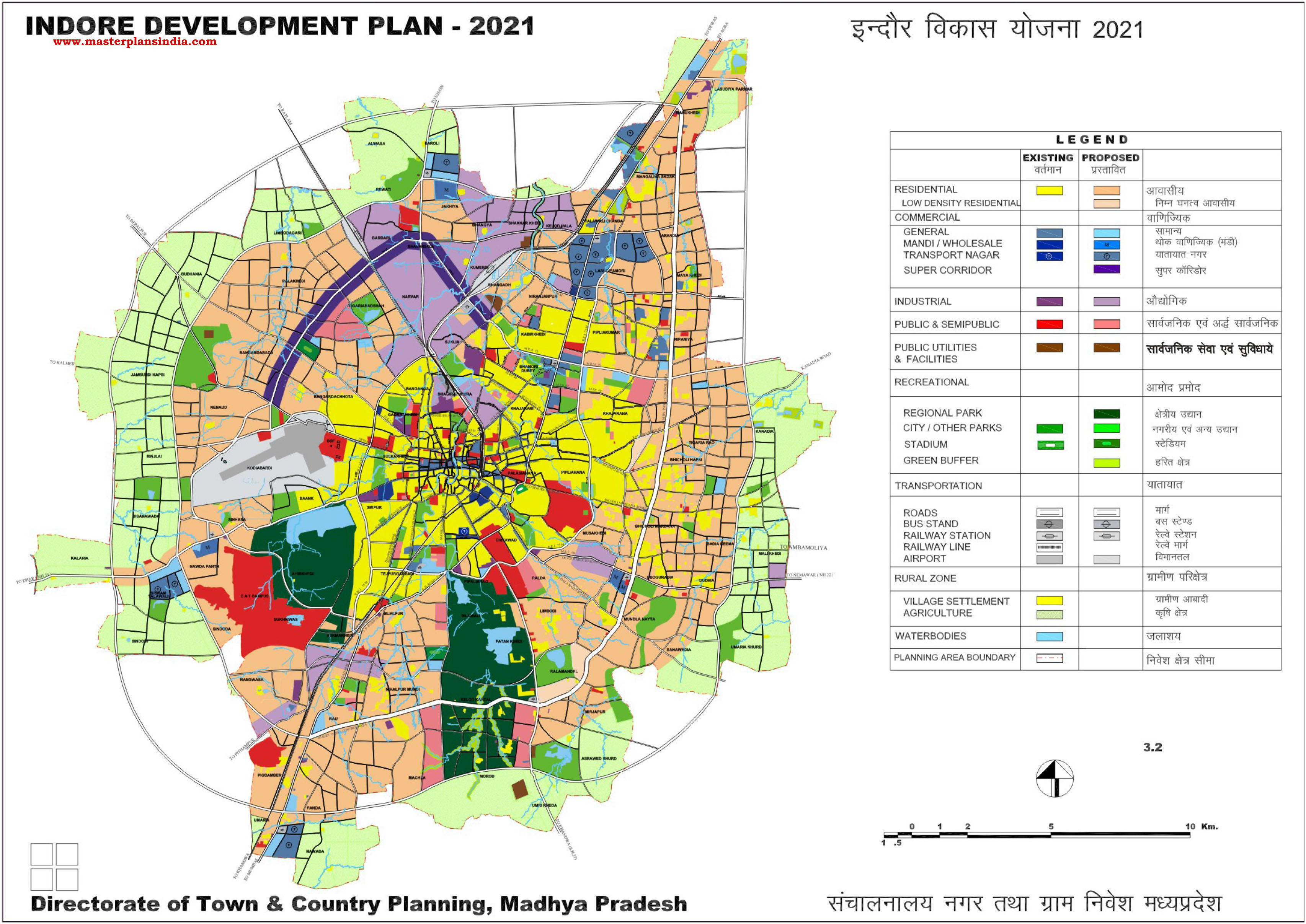 Smart City Indore Map Indore Master Development Plan 2021 Map - Master Plans India