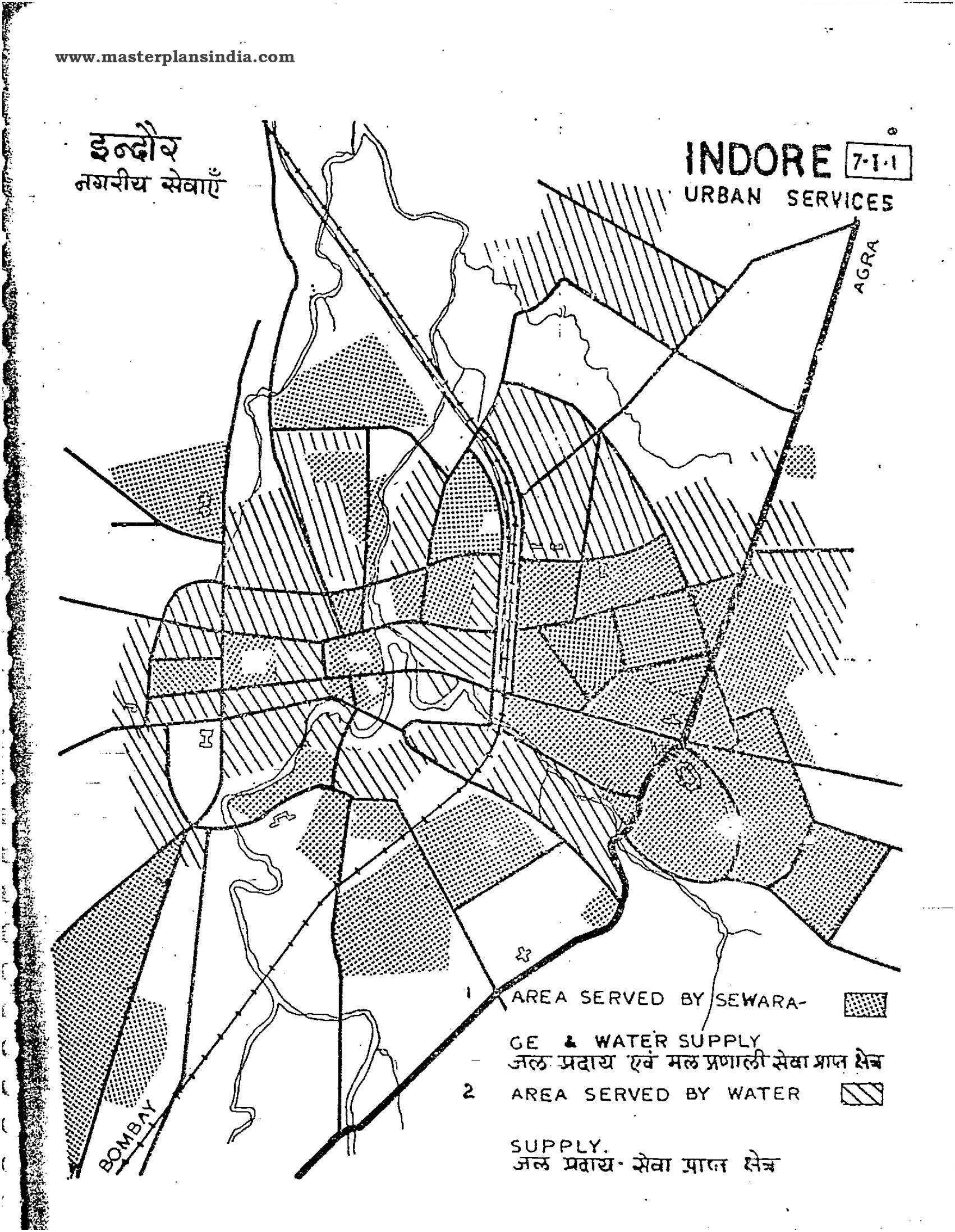 Indore Urban Services Map 
