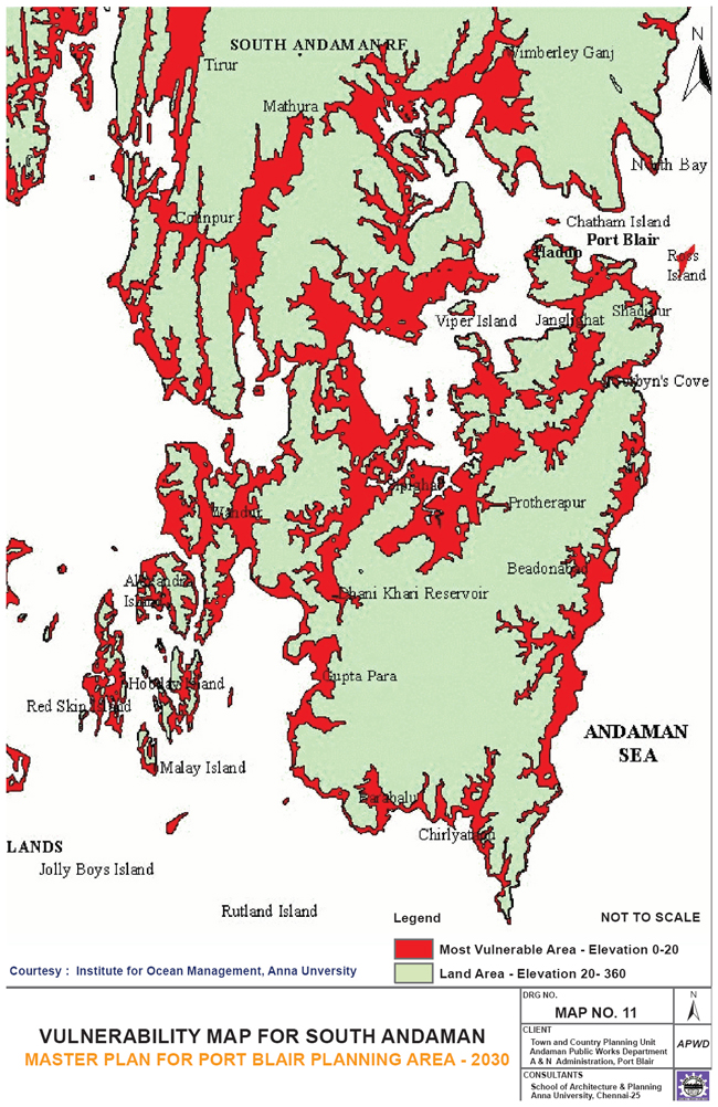 South Andaman Vulnerability Map 