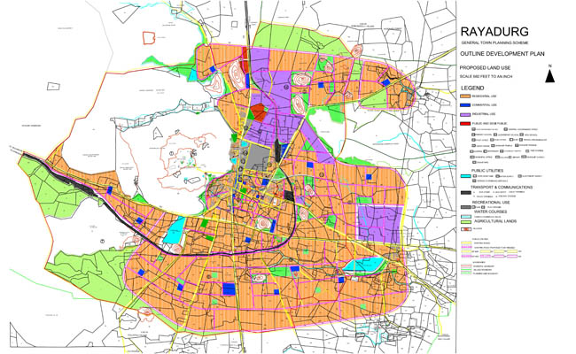 Rayadurg Master Development Plan Map