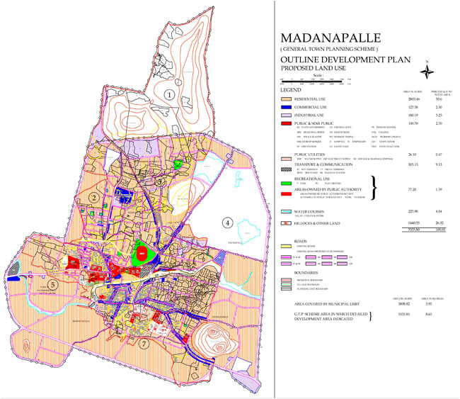 Madanapalle Master Development Plan Map