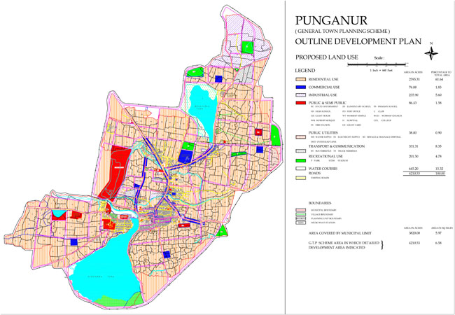 Punganur Master Development Plan Map