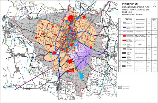 Pithapuram Master Development Plan Map