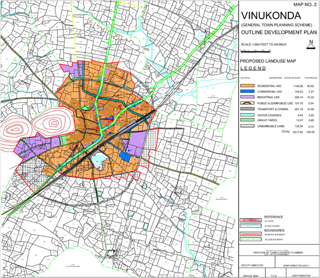 Vinukonda Master Development Plan Map