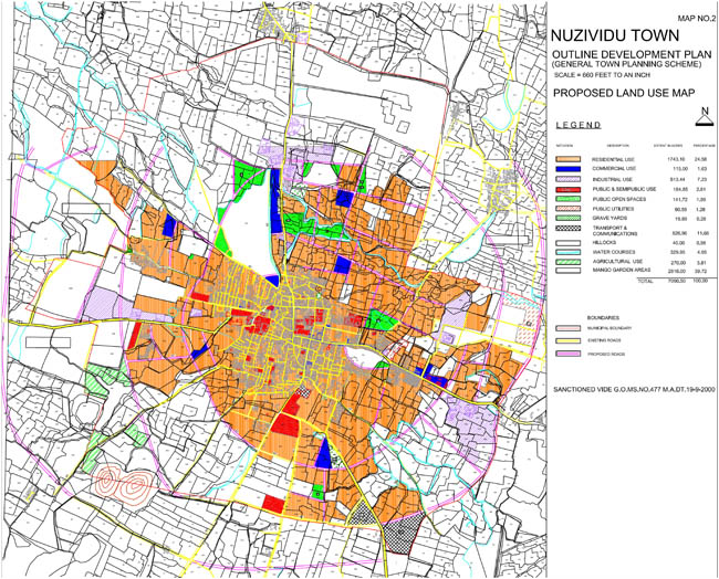 Nuzividu Master Development Plan Map