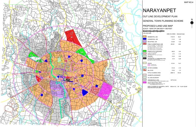 Narayanpet Master Development Plan Map