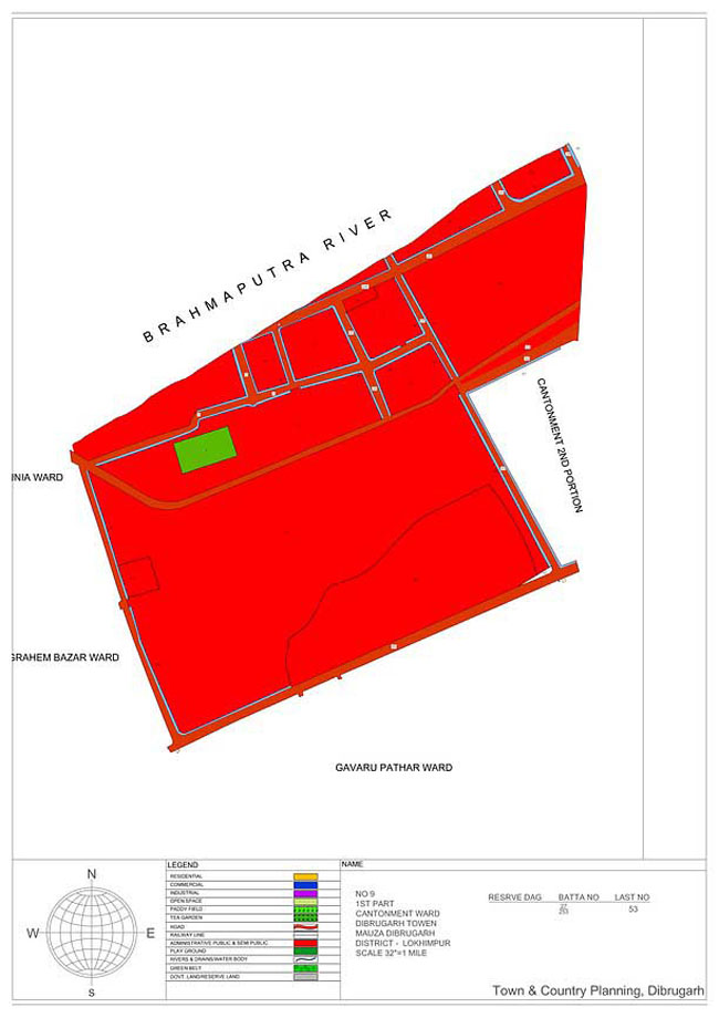 Cantonment Ward Part-1 Map