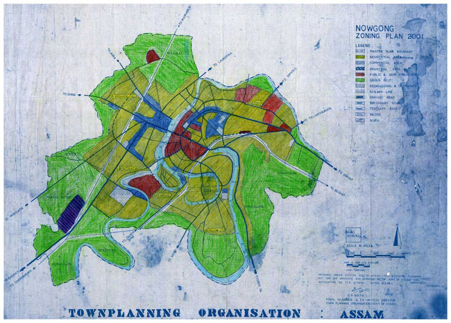 Nowgaon (Nagaon) Zoning Plan Map