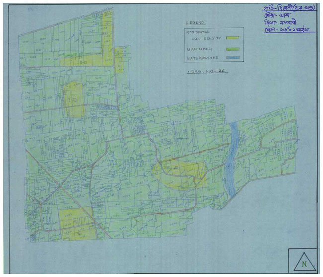 Digheli Kuchi Land Use Plan Map
