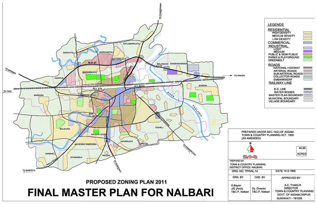 Nalbari Master Development Plan Map