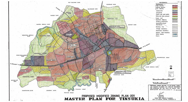 Tinsukia Master Development Plan Map
