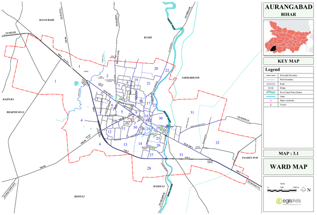 Aurangabad Ward Map