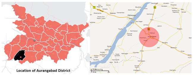 Aurangabad Bihar Location