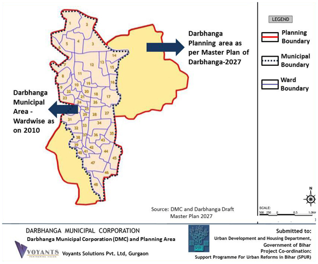 Darbhanga Master Plan 2027 Planning Area