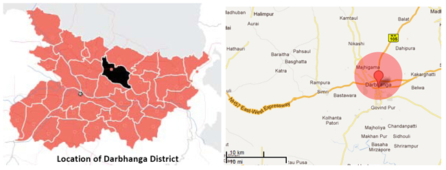 Darbhanga Bihar Location