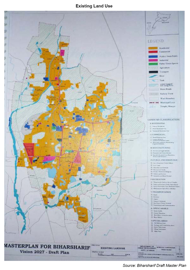 Biharsharif Existing Land Use Map
