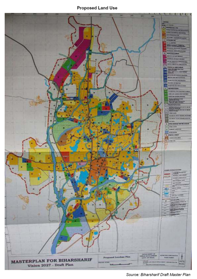 Biharsharif Master Development Plan 2027 Map