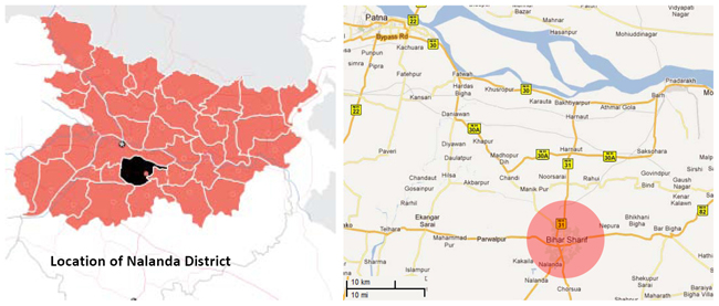Biharsharif Nalanda Bihar Location