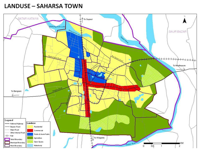 Saharsa Land Use Map