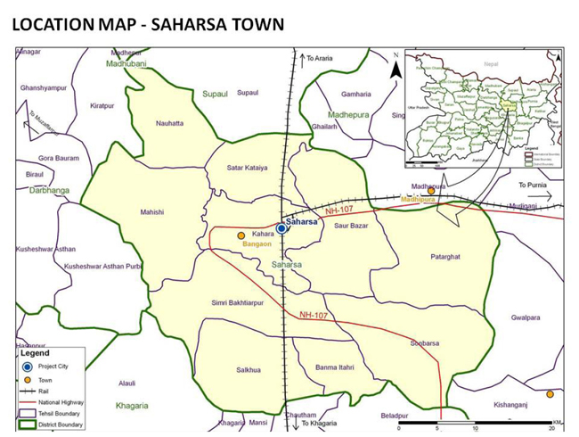 Saharsa Regional Location