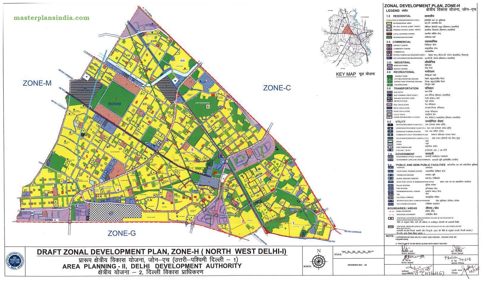 Zoning plan. Development Plan. Master Plan planning Zones. Map Plan. Plan Recreation Zone.