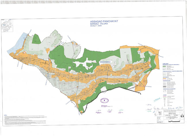 Asgao Bardez Regional Development Plan Map