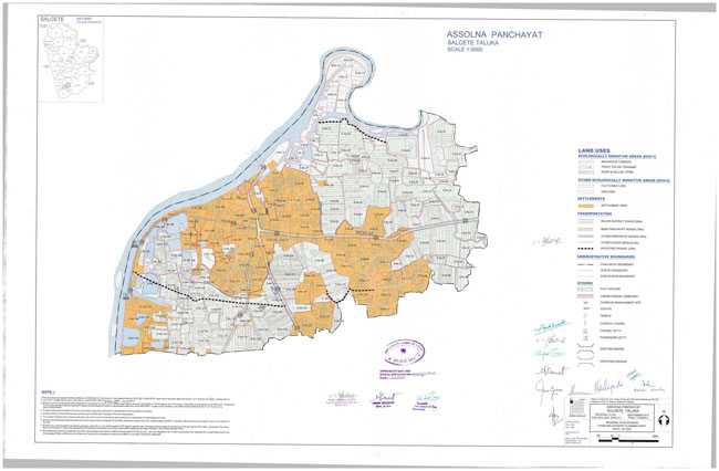 Assolna Salcette Regional Development Plan Map