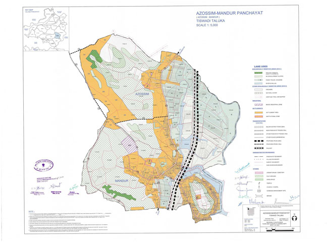 Azossim Mandur Tiswadi Regional Development Plan Map