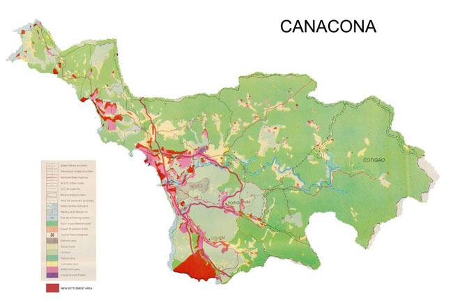 Canacona Old vs New Area Comparison Map 2001-2011