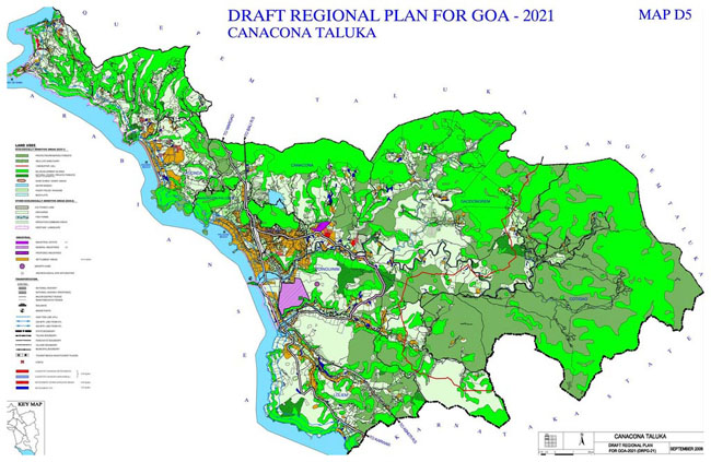 Canacona Taluka Regional Development Plan Map 2021