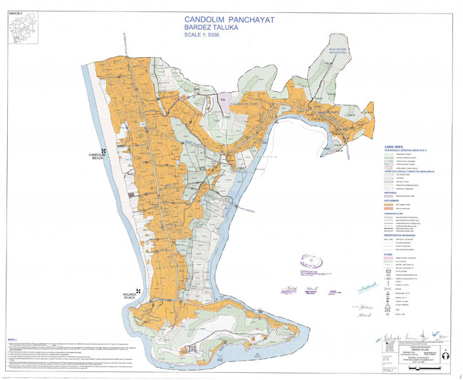 Candolim Bardez Regional Development Plan Map