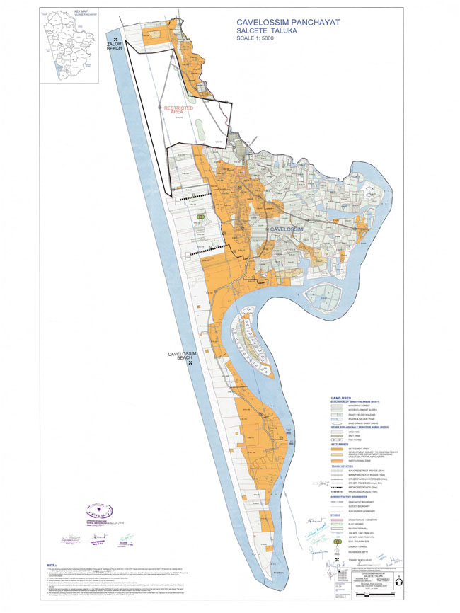 Cavellossim Salcette Regional Development Plan Map