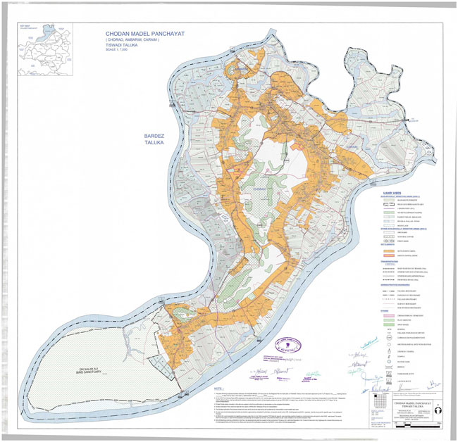 Chodan Madel Tiswadi Regional Development Plan Map
