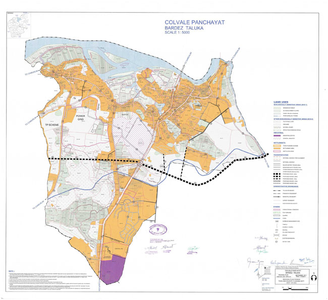 Colvale Bardez Regional Development Plan Map