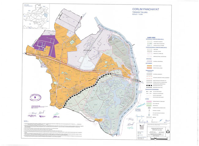 Corlim Tiswadi Regional Development Plan Map