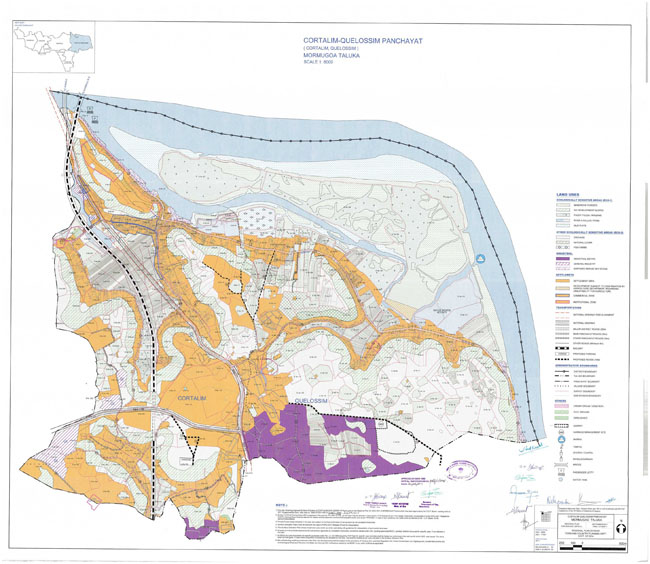 Cortalim Quelossim Mormugao Regional Development Plan Map