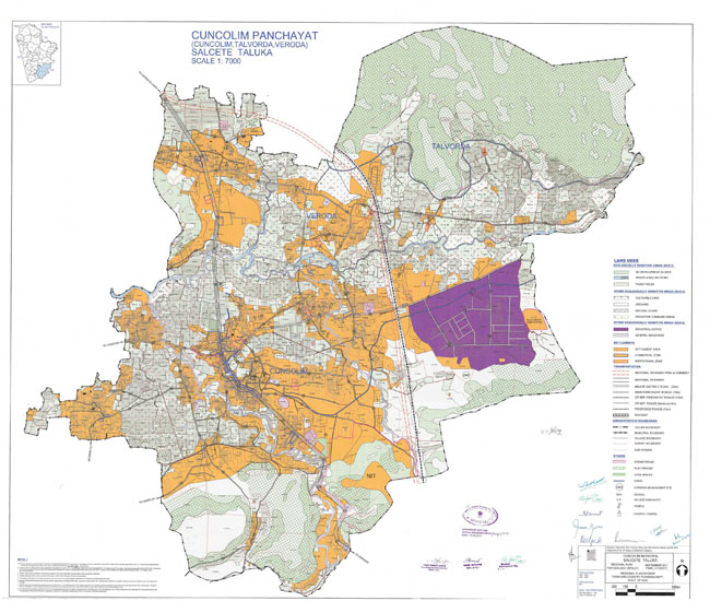 Cuncolim Salcette Regional Development Plan Map