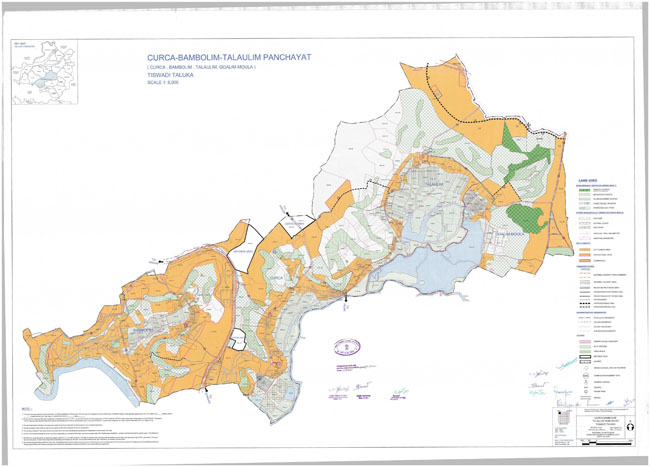 Curca Bambolim Tiswadi Regional Development Plan Map