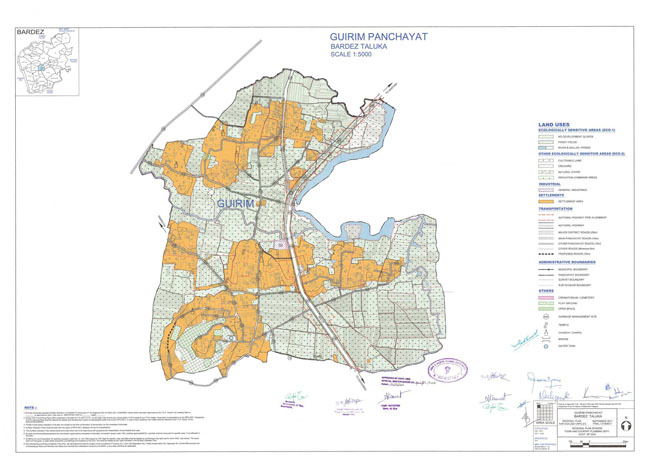 Guirim Bardez Regional Development Plan Map