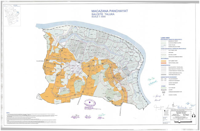 Macazana Salcette Regional Development Plan Map