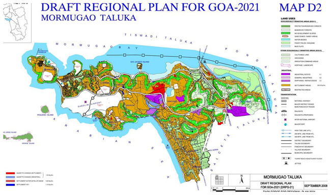Mormungao Taluka Regional Development Plan Map