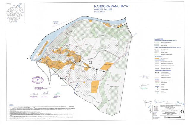 Nadora Bardez Regional Development Plan Map