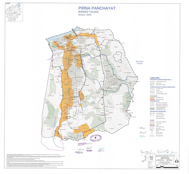 Pirna Bardez Regional Development Plan Map