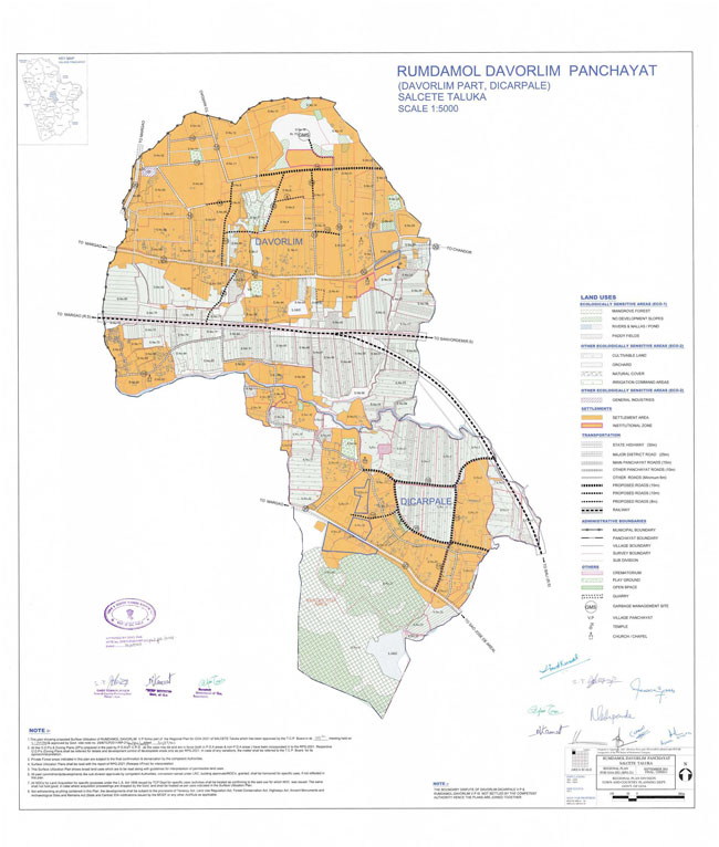 Rumdamol Darvolim Development Plan Map