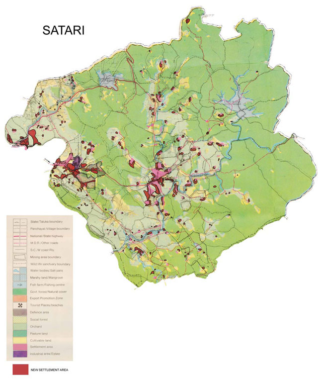  Satari Old vs New Area Comparison Map 2001-2011