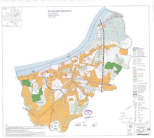 SE Old Goa Regional Development Plan Map
