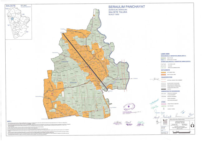 Seraulim Salcette Regional Development Plan Map