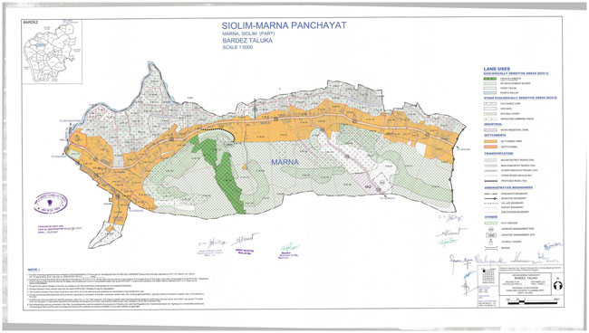 Siolim Marna Bardez Regional Development Plan Map